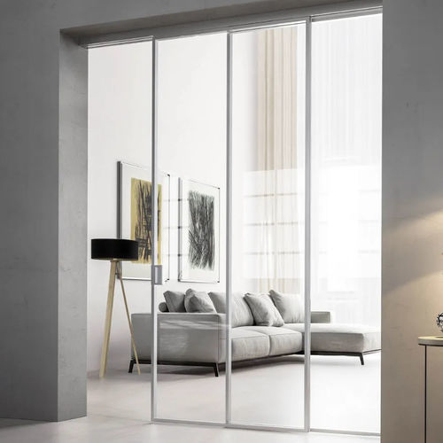 Porte d'intérieur - suspended GAIA - doal - en verre / en aluminium / coulissante
