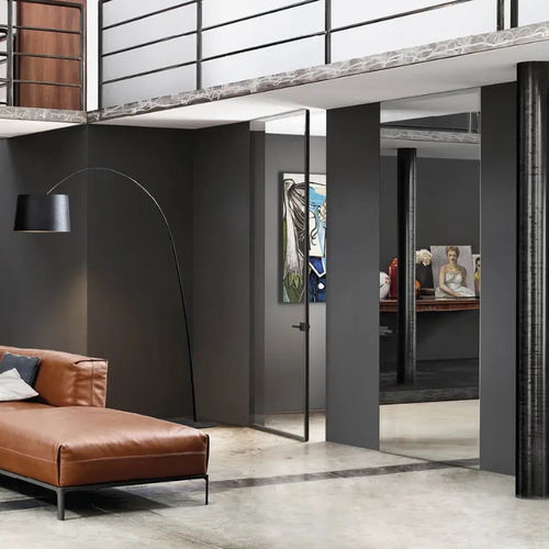 Porte affleurante - GAIA - doal - d'intérieur / en aluminium / en tissu