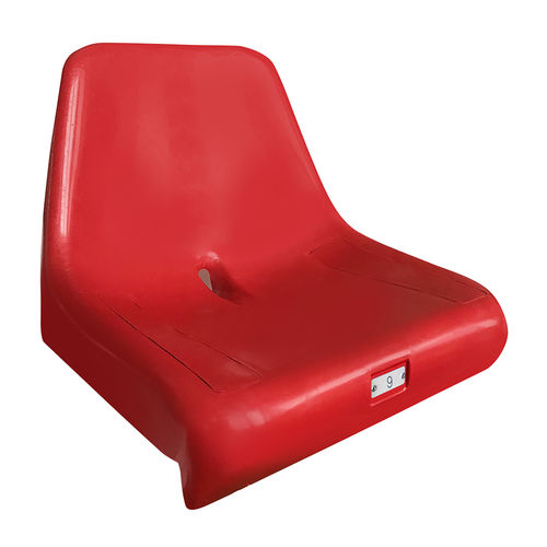 Siège de gradin haute résistance - M2000 - Omsi srl - contemporain / monobloc / avec dossier haut