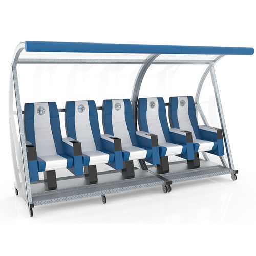 Sièges sur poutre pour installation sportive - Omsi srl - en cuir / multiplace / d'extérieur