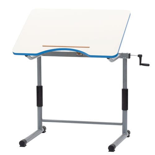 Bureau sur pied - ANTHROPOMETRIC  - Omsi srl - contemporain / en mélaminé / courbé