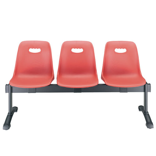 Sièges sur poutre en polypropylène - D18  - Omsi srl - 3 places / contemporain / pour bureau