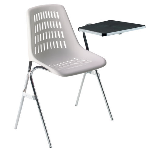Chaise de restaurant contemporaine - D6  - Omsi srl - d'intérieur / en polypropylène / avec piètement en métal chromé