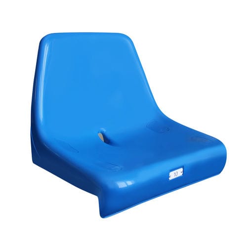 Siège de gradin contemporain - M2010  - Omsi srl - haute résistance / monobloc / avec dossier haut