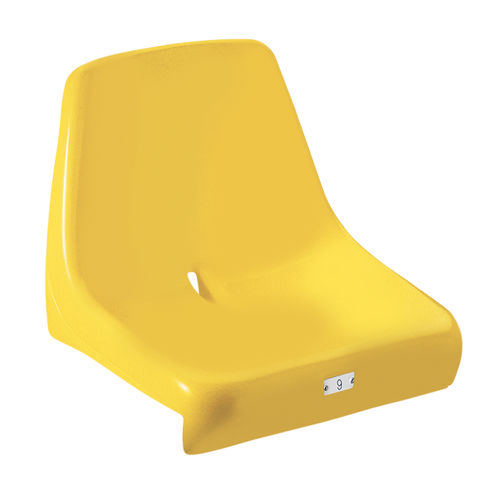 Siège de gradin contemporain - M96  - Omsi srl - haute résistance / monobloc / avec dossier haut