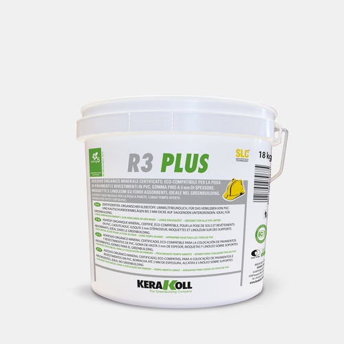 Colle en pâte de revêtement - R3 PLUS - KERAKOLL - pour bois / pour carrelage / pour moquette