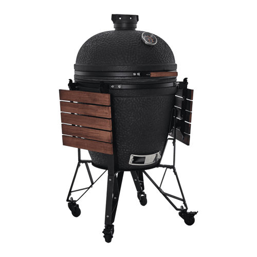 Barbecue à charbon - XL Urban - THE BASTARD - professionnel / sur roulettes / en bois