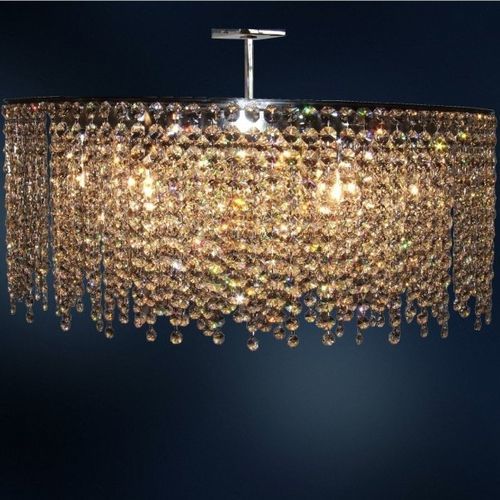 Lustre contemporain - ANKARA  - COSMOTRE SRL - en cristal / en acier inoxydable / 10 ampoules