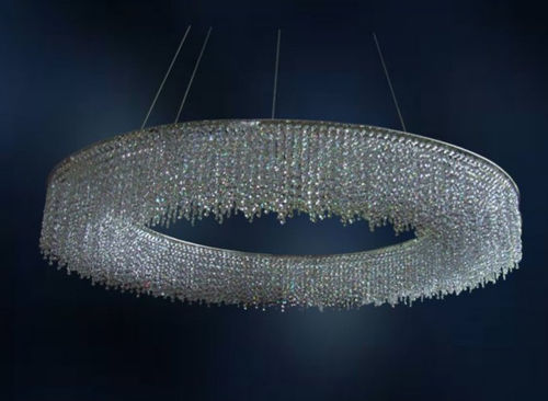 Lustre contemporain - DUBLIN  - COSMOTRE SRL - en acier inoxydable / professionnel / en anneaux