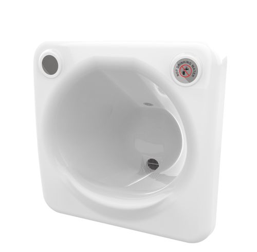 Lave-mains à encastrer - PSH - Wallgate Ltd - rectangulaire / en céramique / pour sanitaire