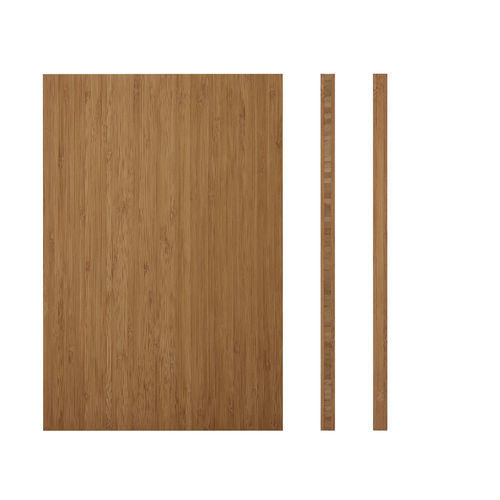 Panneau décoratif. en bois - VERTICAL CARAMEL 12 - BambooTouch - pour agencement intérieur / lisse / aspect bois