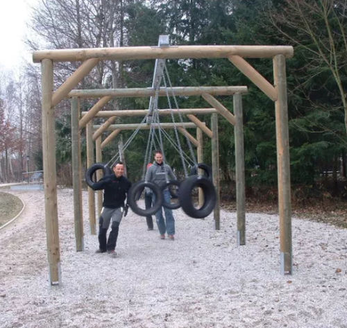 Parcour d'obstacles pour aire de jeux - 4FCIRCLE® - Playparc - de slalom / d'extérieur