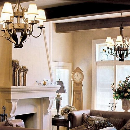 Manteau de cheminée aspect traditionnel - ALEXANDER  - Tartaruga Design Inc - en béton / beige