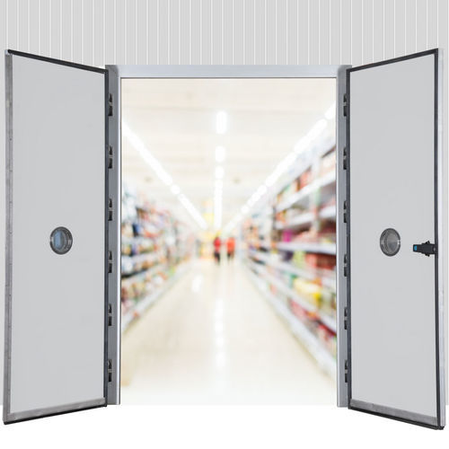 Porte industrielle battante - ATSDOOR - en aluminium / en aluminium anodisé / en acier inoxydable