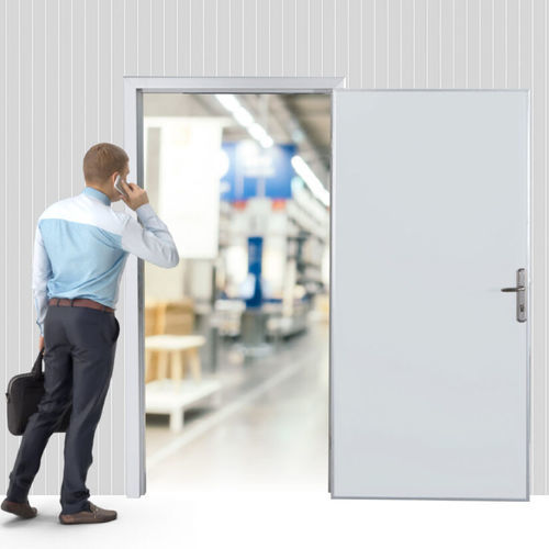 Porte industrielle battante - ATSDOOR - en aluminium / en aluminium anodisé / en acier inoxydable