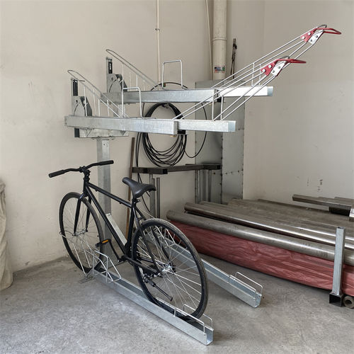 Range-vélo au sol - KVS-DDBR series - IKAVASS - vertical / double / d'intérieur