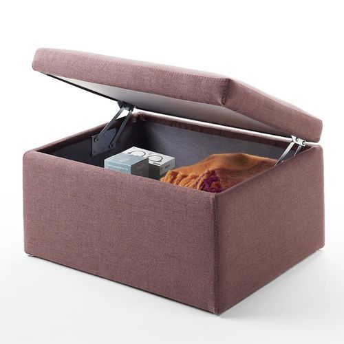Pouf avec rangement - Vitarelax - contemporain / en tissu / en cuir