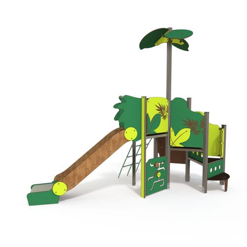 Toboggan droit - MA 12-1011-P15 - QUALI-Cité - pour aire de jeux / en acier inoxydable
