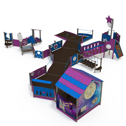 Structure de jeu pour aire de jeux - MA 12-5006-T01 - QUALI-Cité - pour collectivité / en inox / en HPL
