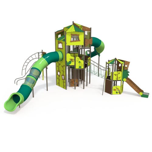 Structure de jeu pour aire de jeux - CT 30-3001-15 - QUALI-Cité - en HPL