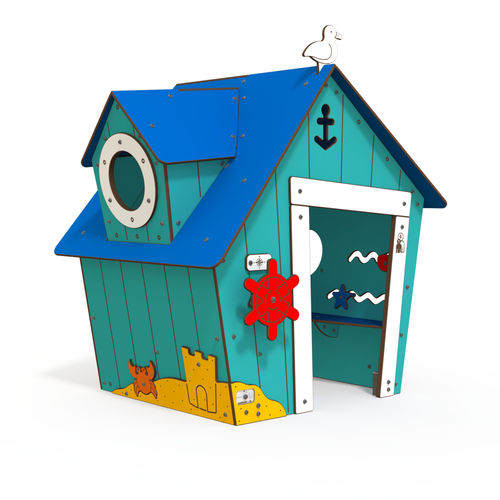 Cabane pour enfant pour extérieur - CM 016-24 - QUALI-Cité - au sol