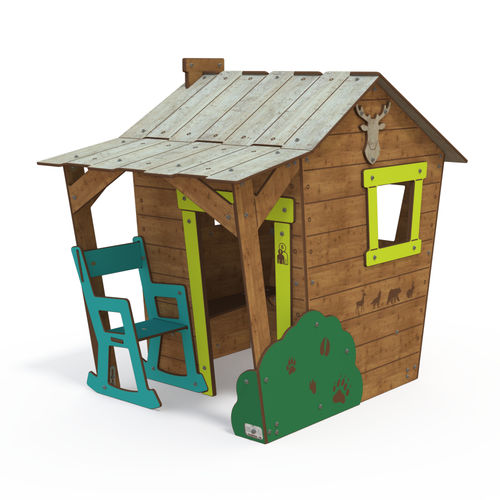 Cabane pour enfant pour extérieur - CM 020-19 - QUALI-Cité - au sol