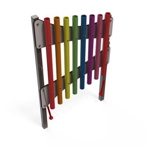 Structure de jeu musicale - MO PL-03-0036-07 - QUALI-Cité - pour aire de jeux / en métal