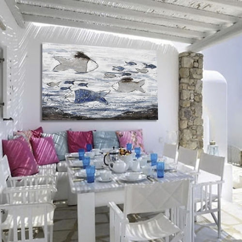 Tableau décoratif acrylique - MENORCA - OHORIGINAL BUSINESS SL - mixte / peint à la main / à motif animalier