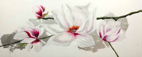 Tableau décoratif acrylique - MAGNOLIA 3 - OHORIGINAL BUSINESS SL - mixte / peint à la main / floral
