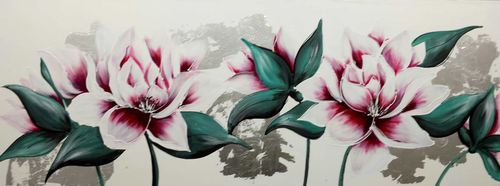 Tableau décoratif acrylique - MAGNOLIA 2 - OHORIGINAL BUSINESS SL - mixte / peint à la main / floral