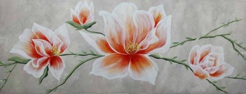 Tableau décoratif acrylique - MAGNOLIA - OHORIGINAL BUSINESS SL - mixte / peint à la main / floral
