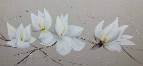 Tableau décoratif acrylique - FLOR SACO 2 - OHORIGINAL BUSINESS SL - mixte / peint à la main / floral