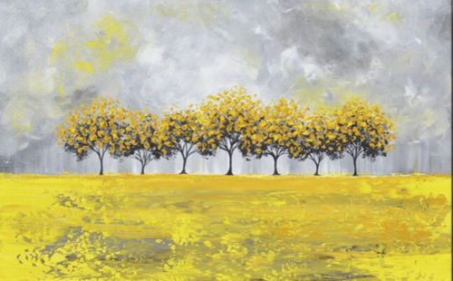 Tableau décoratif acrylique - BOSQUE AMARILLO - OHORIGINAL BUSINESS SL - mixte / peint à la main / paysage