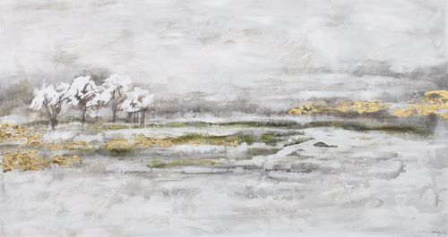 Tableau décoratif acrylique - BOSQUE BLANCO - OHORIGINAL BUSINESS SL - mixte / peint à la main / paysage
