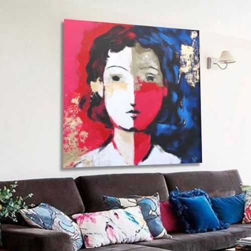 Tableau décoratif acrylique - ELENA - OHORIGINAL BUSINESS SL - mixte / peint à la main / figuratif