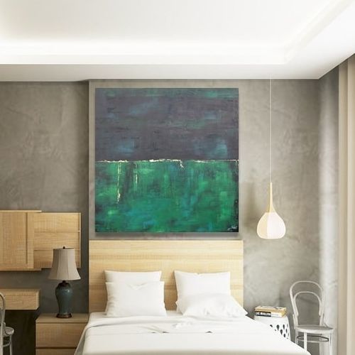 Tableau décoratif acrylique - CALA VERDE - OHORIGINAL BUSINESS SL - mixte / peint à la main / abstrait