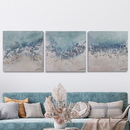 Tableau décoratif acrylique - ANDRAITX  - OHORIGINAL BUSINESS SL - mixte / peint à la main / mer