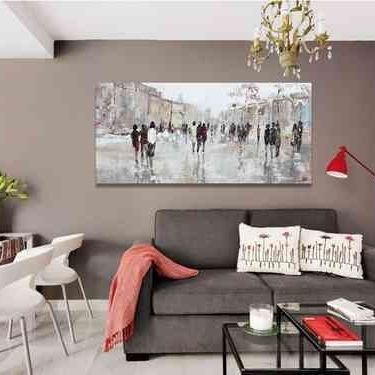 Tableau décoratif acrylique - MONTMARTRE - OHORIGINAL BUSINESS SL - mixte / peint à la main / sur toile