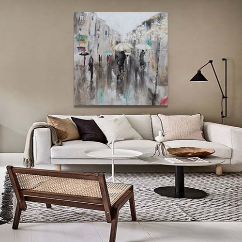 Tableau décoratif acrylique - TOULOUSE - OHORIGINAL BUSINESS SL - mixte / peint à la main / sur toile