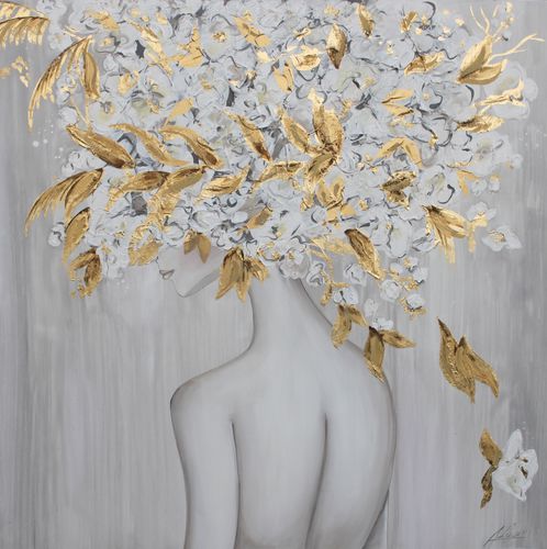 Tableau décoratif acrylique - MUJER ARBOL 10 - OHORIGINAL BUSINESS SL - mixte / peint à la main / sur toile