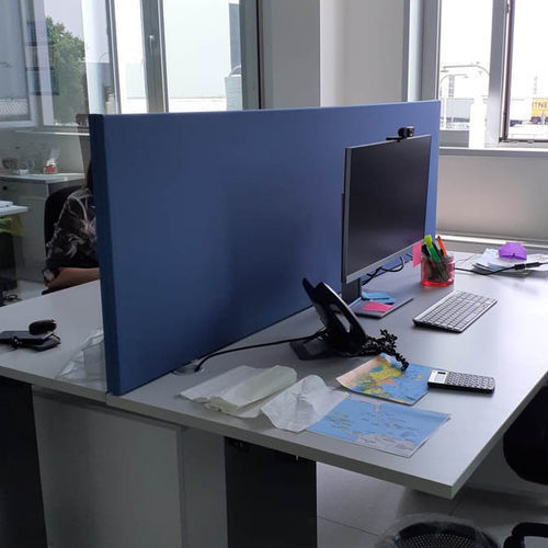 Séparateur de bureau sur bureau - DECHO® SCREEN - Acustico - en tissu acoustique / en fibre de polyester / écologique