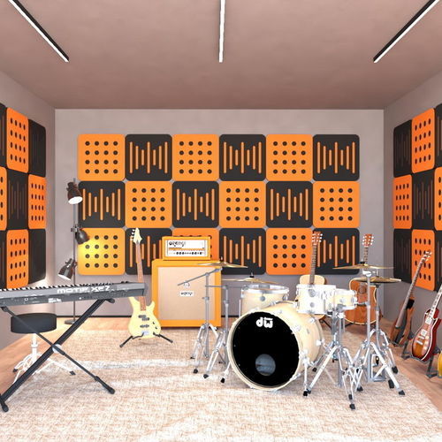 Panneau d'absorption acoustique mural - ECOPLAN® SOUNDER - Acustico - pour cloison / en fibre de polyester / en tissu