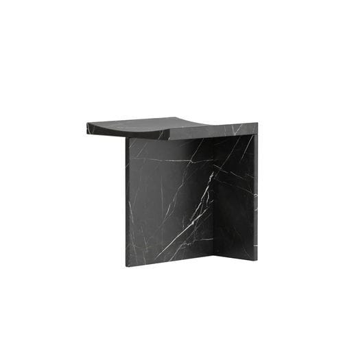 Tabouret contemporain - THEBES - Pistore Marmi - en marbre / piètement en T / Fabriqué en Italie