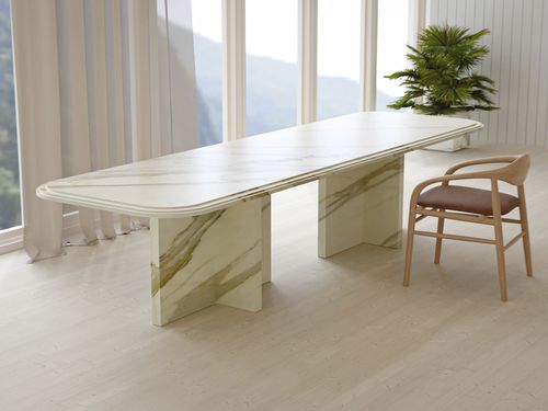 Table à manger contemporaine - IMPERIUM - Pistore Marmi - en marbre / avec piètement en marbre / rectangulaire