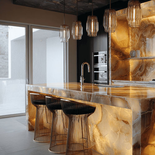 Bloc en pierre pour mur - BACKLIGHTING - Pistore Marmi - décoratif / en quartzite / en onyx