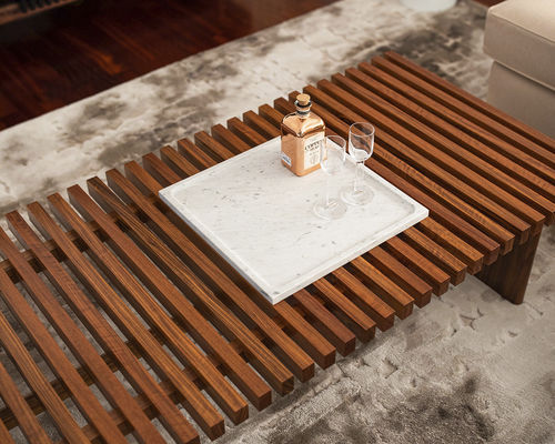 Plateau de service en marbre - Geometric - hatt