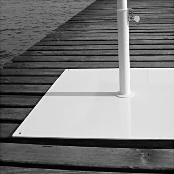 Pied d'ancrage pour parasol en acier galvanisé - Ombrellificio Veneto - en acier peint