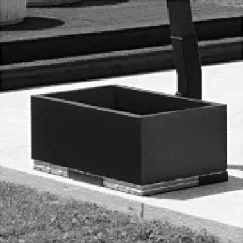 Jardinière en aluminium - Ombrellificio Veneto - rectangulaire / contemporaine / pour restaurant