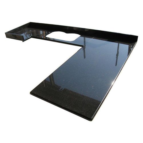 Plan de travail en marbre - BLACK GALAXY - Fujian Quanzhou Risheng Stone Industry Co., Ltd. - de cuisine / noir / brillant