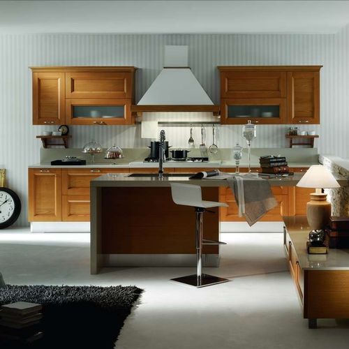 Cuisine classique - MODÀ - CIESSE CUCINE SRL - en contreplaqué / en pierre / en U